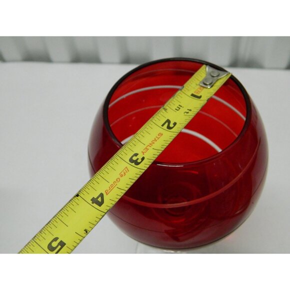 Mikasa Cheers Balloon Red Swirl Wine Goblet Glass Burgandy, Red, White Wine - Picture 8 of 9